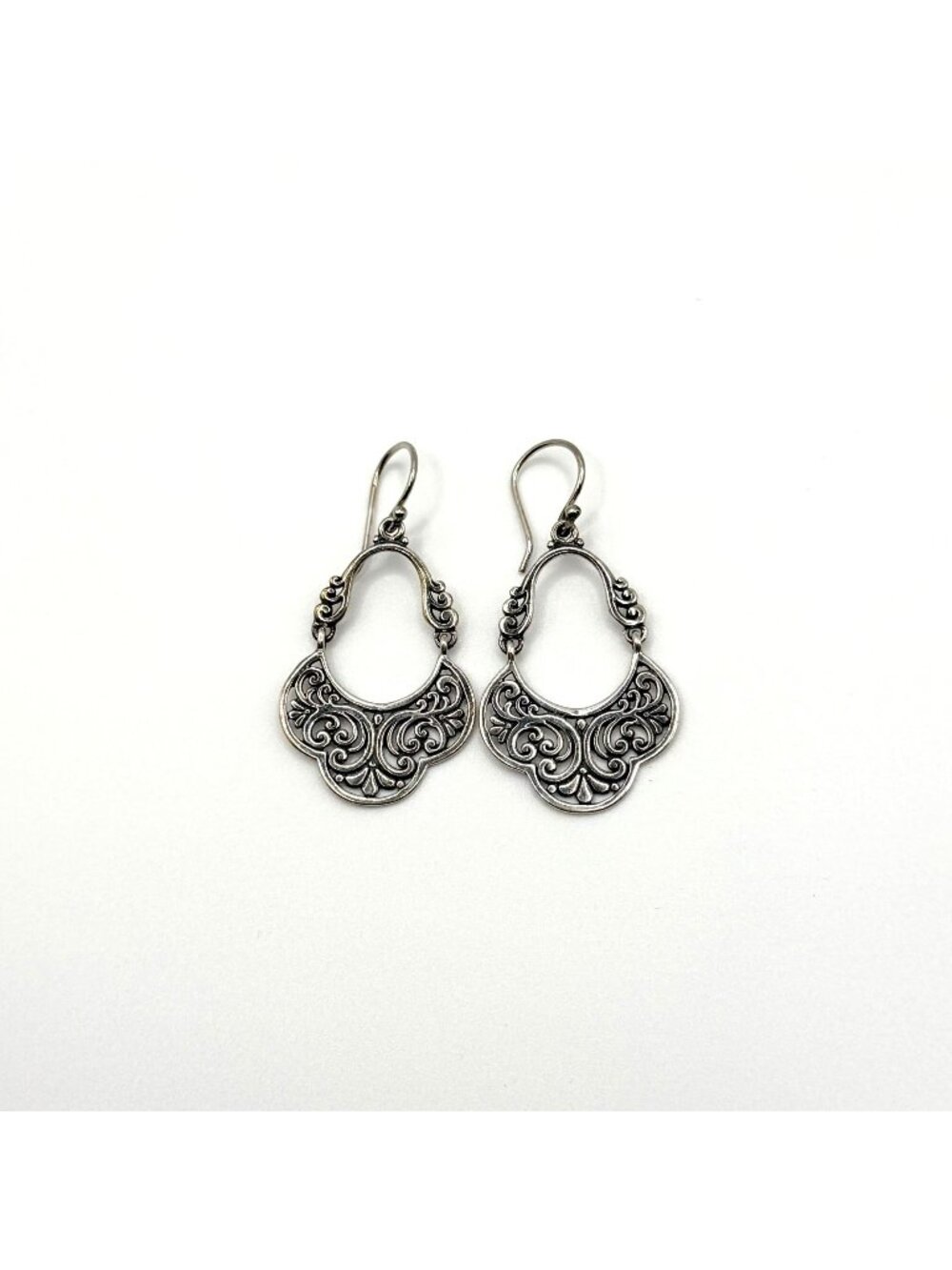 ATI 925 Sterling Silver Annika Witt Filigree Teardrop Earrings